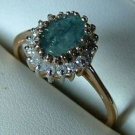 Natural ALEXANDRITE 14K Yellow Color Change Alexandrite and Diamond Ring