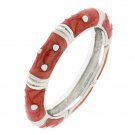 Pink Enamel Stacker Ring This item is available in sizes  5  to  10