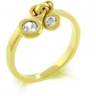 Bedazzle Charm Ring Gold This item is available in sizes  5  to  10