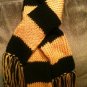 Black & Gold Knitted Scarf
