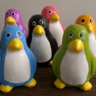 Colorful Penguin Family