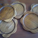 Handmade Wooden Saucer - Flower Shape