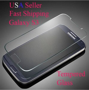 High Quality Premium Real Tempered Glass Film Screen Protector for GALAXY S3 USA