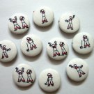 FABRIC BUTTONS - 1 INCH BUTTONS -PETIT MINICCO SET OF 50