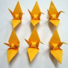 100 SMALL GOLD ORIGAMI CRANES FOR WEDDING DECORATIONS 3.5" X 3.5"