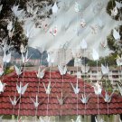 ORIGAMI WEDDING GARLANDS WHITE AND PATTERN PRINT  SET OF 100 STRANDS