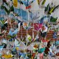 COLORFUL ORIGAMI CRANES GARLANDS FOR WEDDING DECORATIONS SET OF 100 STRANDS