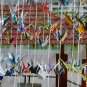 COLORFUL ORIGAMI CRANES GARLANDS FOR WEDDING DECORATIONS SET OF 100 STRANDS