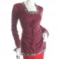 RUNWAY INSPIRED FASHION BOHO CLOTHING ROMANTIC GOTHIC SCA CLOTHES RUCHED TUNIC TOP