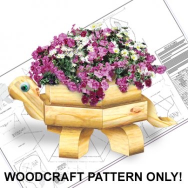 Landscape Timber Turtle Planter Plan ECR  #2344