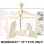 Winter White Nativity Pattern  ECR  #1151