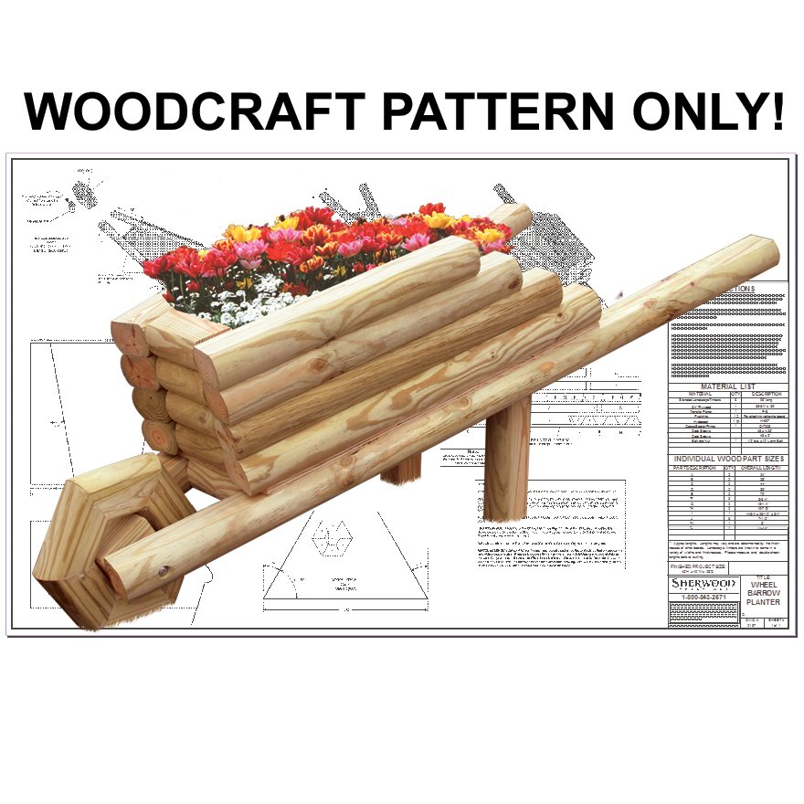 Landscape Timber Wheelbarrow Plan ECR 2187
