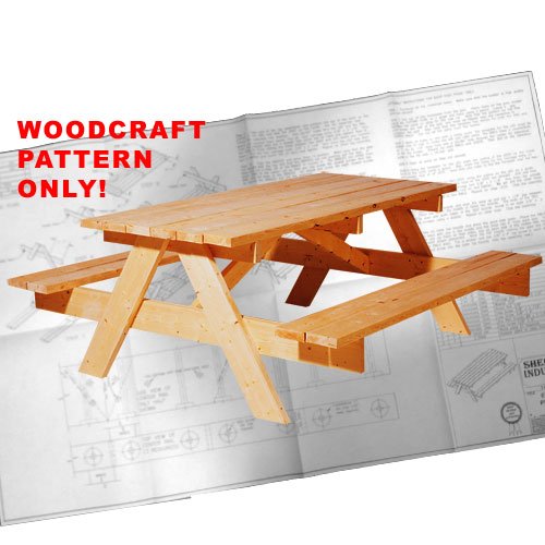 Classic Picnic Table 8' Plan ECR 445