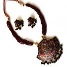 Red Blue Green Black Enamel Traditional Fashion Costume Jewelry BeadsGoldDetails