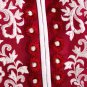 Pink and Red Ombre effect Tunic Kurti with White Sleeves/ Embroidery on Neck and Sleeves