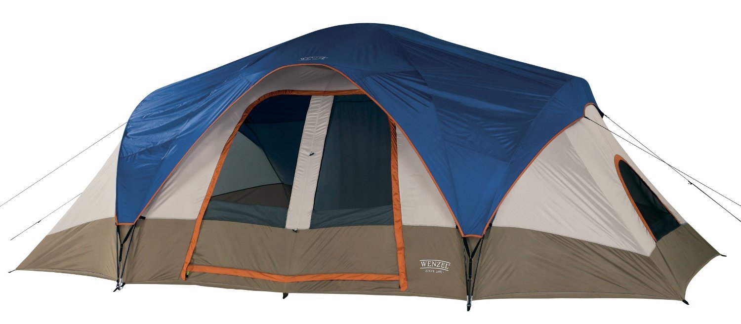 Wenzel Great Basin 18 X 10Feet NinePerson TwoRoom Family Dome Tent