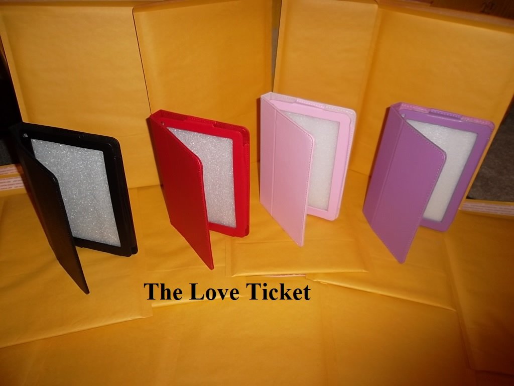 Folio Leather Case stand Amazon Kindle Fire 1st Generation free clear screen protector