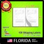 100 lot Shipping Postage Labels 8.5" x 5.5" Half Page Adhesive Standard eBay XL