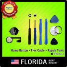 Black Home Menu Button Flex Cable Key Cap Assembly iPhone 4 4G Repair Tools Tool