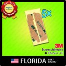5x lot Apple iPhone 4 4S 4G Touch Screen Digitizer LCD Glass 3M Adhesive Sticker