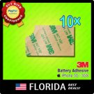 10 lot A142 Battery Adhesive iPhone 3G 3GS 3M Tape Sticker Pull Tab Replacement