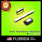 3 piece Set Black Silent Mute Switch Power Volume Button iPhone 3 3G 3GS On Off