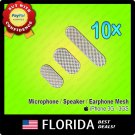 10 Ear Speaker Mesh Earphone Dust Cover Speaker Microphone Ringer iPhone 3G 3GS