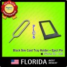 Black Sim Card Tray Holder Slot Eject Ejection tool Pin iPhone 3G S 3GS