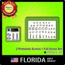 2 Pentalobe Star Bottom Screws + Full Replacement Screw Set Kit iPhone 4 4S 4G