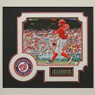 Bryce Harper Autographed Washington Nationals Action photo.
