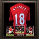 Paul Scholes Autographed Jersey Framed