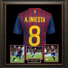 Andres Iniesta Autographed Jersey Framed
