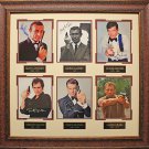 James Bonds 007 Signed Six Photo Collage Framed