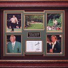 Jack Nicklaus and Arnold Palmer Signed Score Card Framed