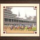 Kentucky Derby 1st Turn 8x10 Color Photo Framed