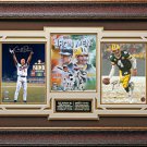 Cal Ripken Jr & Brett Favre Signed Photo Framed