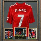 Luis Suarez Signed Jersey Framed