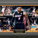 Lebron James Signed Panorama Framed