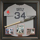David Ortiz Autographed Bat Collage