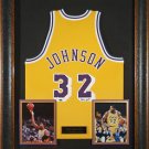 Magic Johnson Autographed Jersey Framed