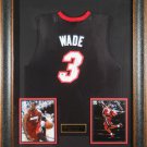 Dwyane Wade Autographed Jersey Framed
