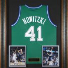 Dirk Nowitzki Autographed Jersey Framed