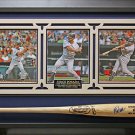 Jorge Posada Signed Bat Collage Framed