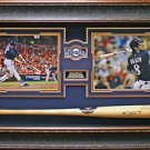 Ryan Braun Signed Bat Framed Display