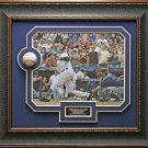 Derek Jeter Signed Baseball 3000th Hit Collage Framed