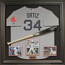 David Ortiz Signed Jersey Collage Framed