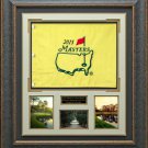 2015 Masters Flag Unsigned Collage Display.