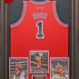 Derrick Rose Signed Chicago Bulls Jersey Framed