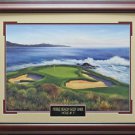 Pebble Beach Hole #7 Photo Framed