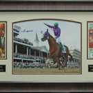Victor Espinoza Signed California Chrome Kentucky Derby Photo Display